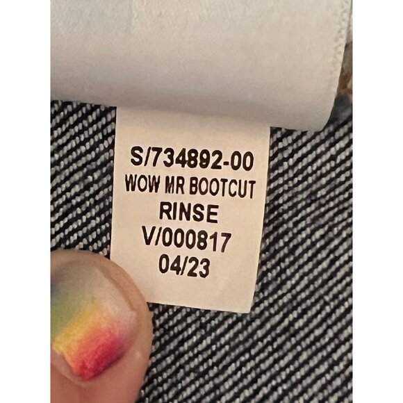 Old Navy Women's Mid-Rise Wow Boot-Cut Jeans Plus Size 20 Dark Rinse Denim - Picture 5 of 14